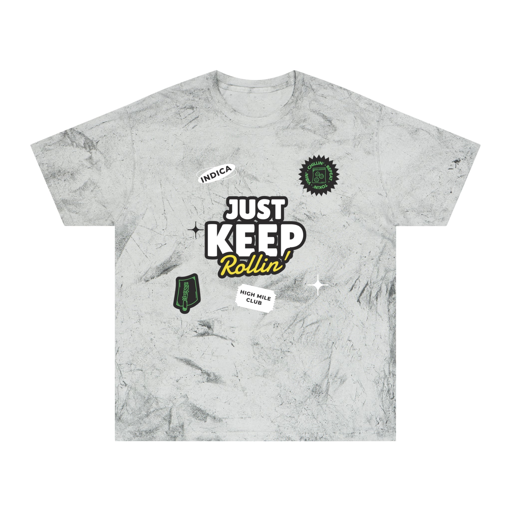 Be Herren - Just Keep Rollin Unisex Color Blast T-Shirt