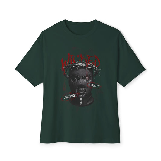 Wicked Gangster Graphic Oversized Tee - Unisex Streetwear