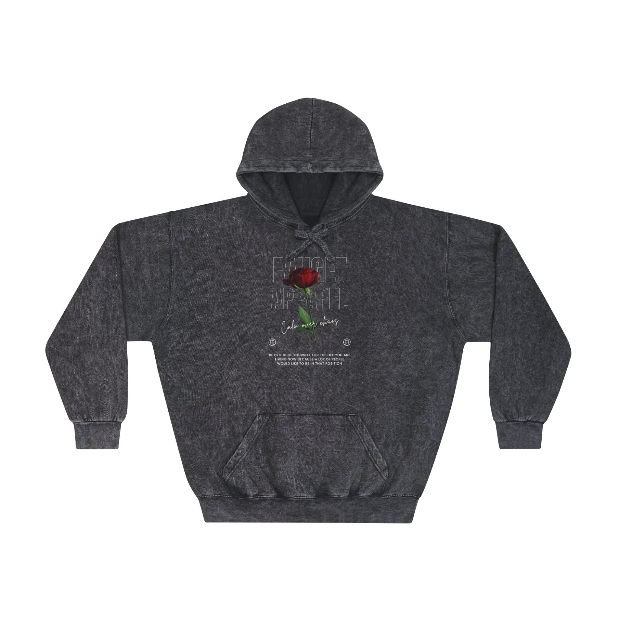 Be Herren - Unisex Mineral Wash Hoodie